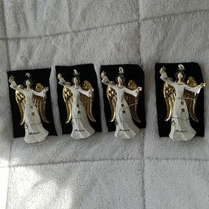Set of 4 Angel Christmas tree ornaments